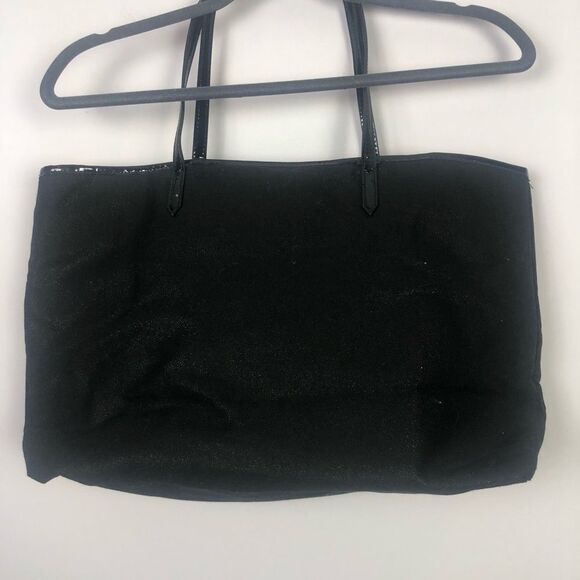 VICTORIA’S SECRET | Black Shimmer Tote Bag & Pouch - Picture 3 of 6